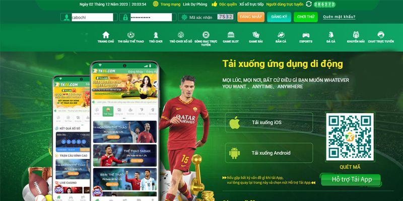 Tải app TK88 về dòng điện thoại chạy Android